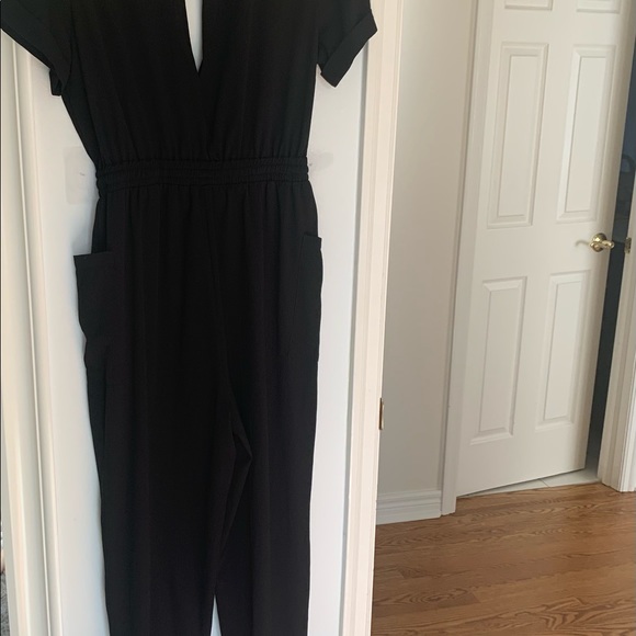 Mendocino black jumpsuit with pockets + tie waist - Picture 3 of 3